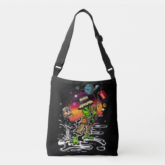 Bolsa Ajustável Pescador espacial (Frente)