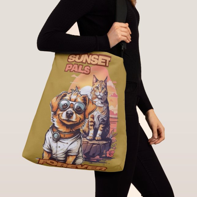 Bolsa Ajustável Pet Laranja Gráfico com Sunset (Close Up)