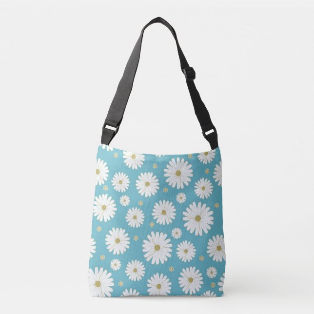 Bolsa Ajustável Pétalas de Flor Branca (Frente)