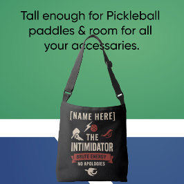 Bolsa Ajustável Pickleball Crossbody Bag Featuring Intimidator