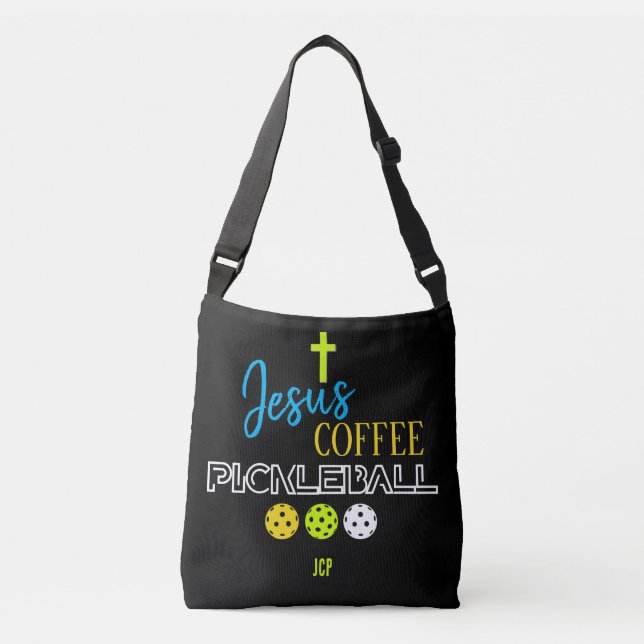 Bolsa Ajustável Pickleball de café na moda JESUS (Frente)