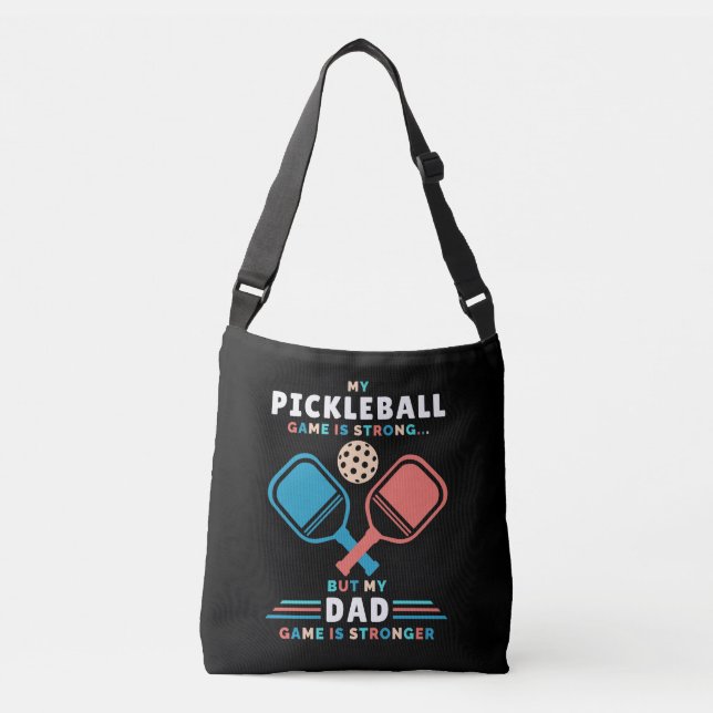 Bolsa Ajustável Pickleball Pai Mais Forte Jogo do Pai Pai (Frente)