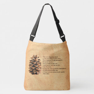 Bolsa Ajustável Pine Cone E John Muir Citação