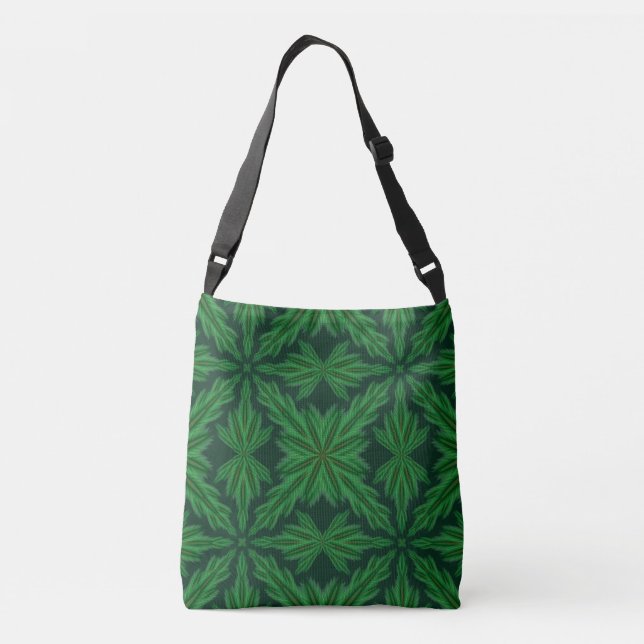 Bolsa Ajustável Pine Mandala Forest Crossbody Bag (2 Tamanhos) (Verso)