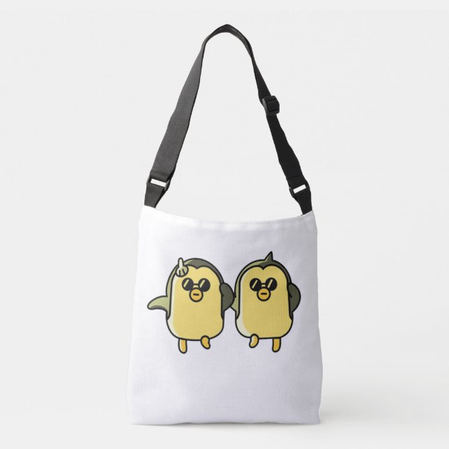 Bolsa Ajustável Pinguins Dançantes (Frente)