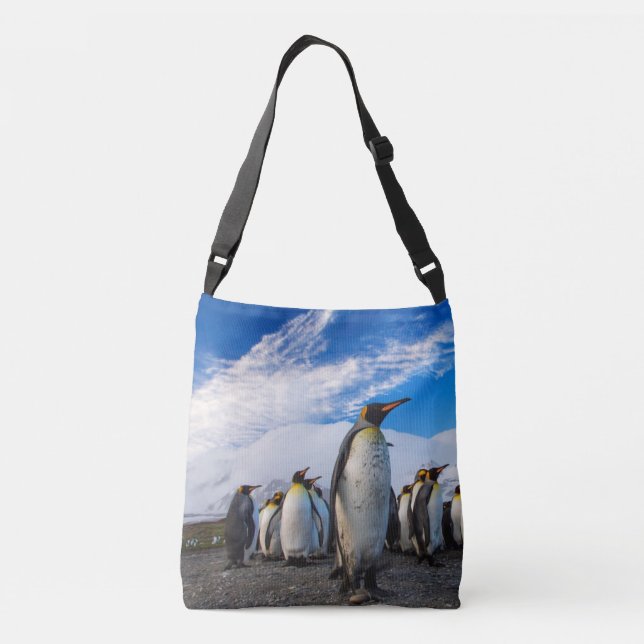 Bolsa Ajustável Pinguins Marching Blue Sky (Verso)