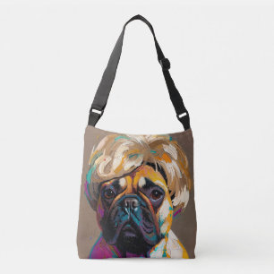 Bolsa Ajustável Pintura a óleo de cachorro sério (#2)