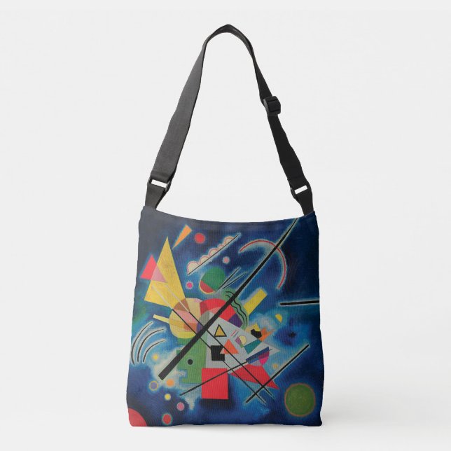 Bolsa Ajustável Pintura azul por Wassily Kandinsky (Frente)