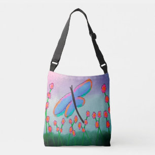 Bolsa Ajustável Pintura Colorida de Abstrato Dragonfly