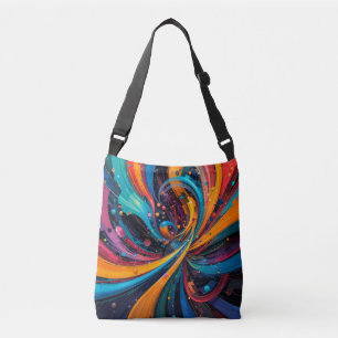 Bolsa Ajustável Pintura Digital Abstrata Colorida