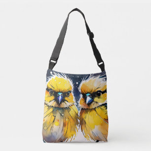 Bolsa Ajustável pintura, duas aves
