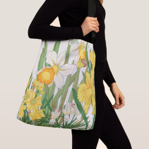 Bolsa Ajustável Pintura em Xilogravura de Narciso, Tanigami Kônan,