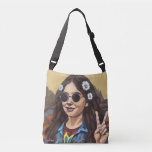 Bolsa Ajustável Pintura Moderna da Mona Lisa - Arte Inspirada em d