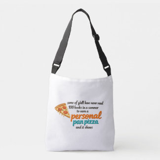 Bolsa Ajustável Pizza Pessoal Pessoal Divertida Leitura Retro