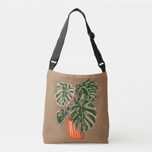 Bolsa Ajustável Planta De Cruzamento De Monstera Potted (Frente)