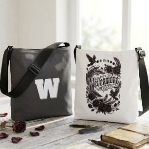 Bolsa Ajustável Poema Corvo Gótico Literário Romântico Sombrio