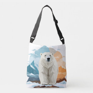 Bolsa Ajustável Polar Bear Vetor Arte Animal Majestosa Natureza Se