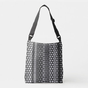 Bolsa Ajustável Polka Preta e Branco