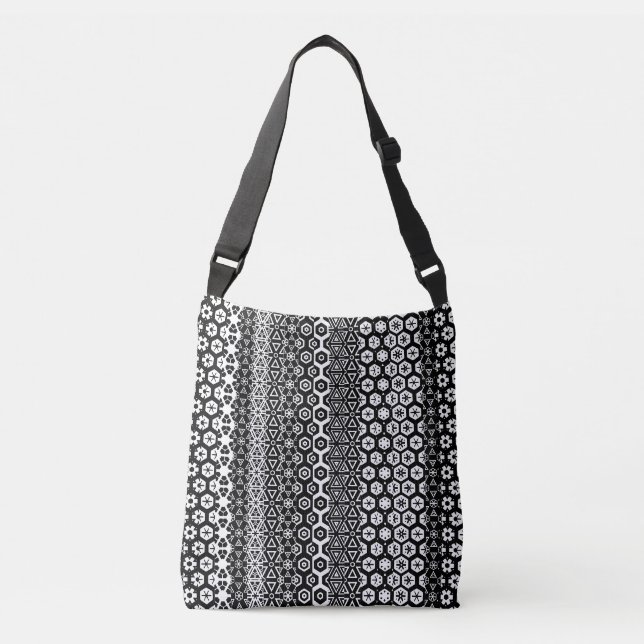 Bolsa Ajustável Polka Preta e Branco (Frente)