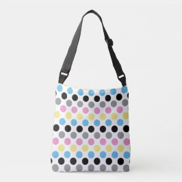 Bolsa Ajustável Polkadots de Cores de Sinalizador do Orgulho de Po