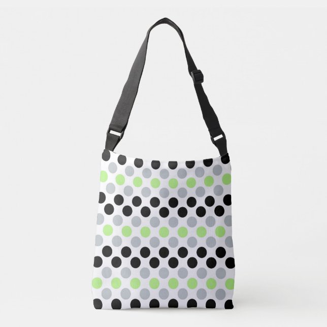 Bolsa Ajustável Polkadots do Sinalizador do Orgulho Agender (Frente)