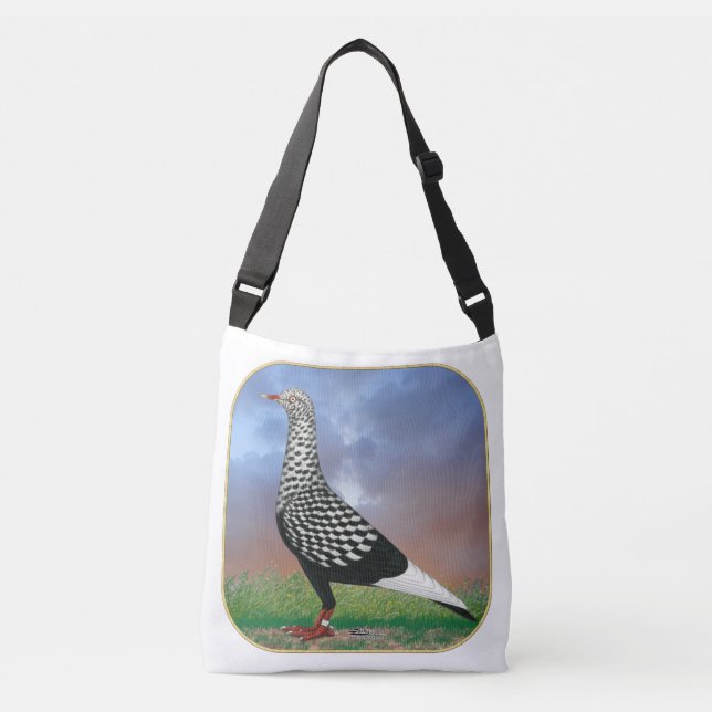 Bolsa Ajustável Pombo de Voo Voador e Nuvens (Frente)