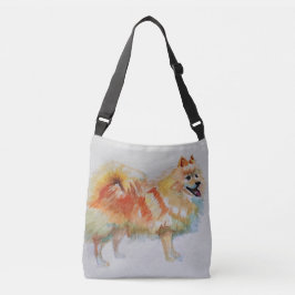 Bolsa Ajustável Pomerânia alemã Spitz cão Crossbody Bag