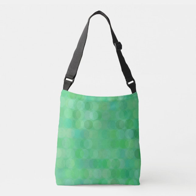 Bolsa Ajustável Pontos aqua e verdes (Frente)