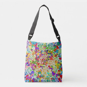 Bolsa Ajustável Pontos Coloridos Espirais Pintura à Mão 2