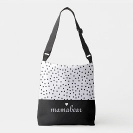 Bolsa Ajustável Pontos Pretos e Brancos