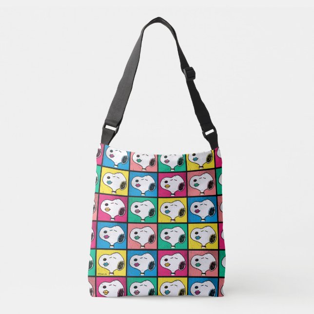 Bolsa Ajustável Pop Art Snoopy Lábios | Padrão Mod for You (Frente)