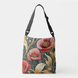 Bolsa Ajustável Poppy Garden Bloom - Botanical Art Nouveau