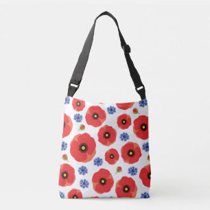 Bolsa Ajustável Poppys E Cornflower Patterno