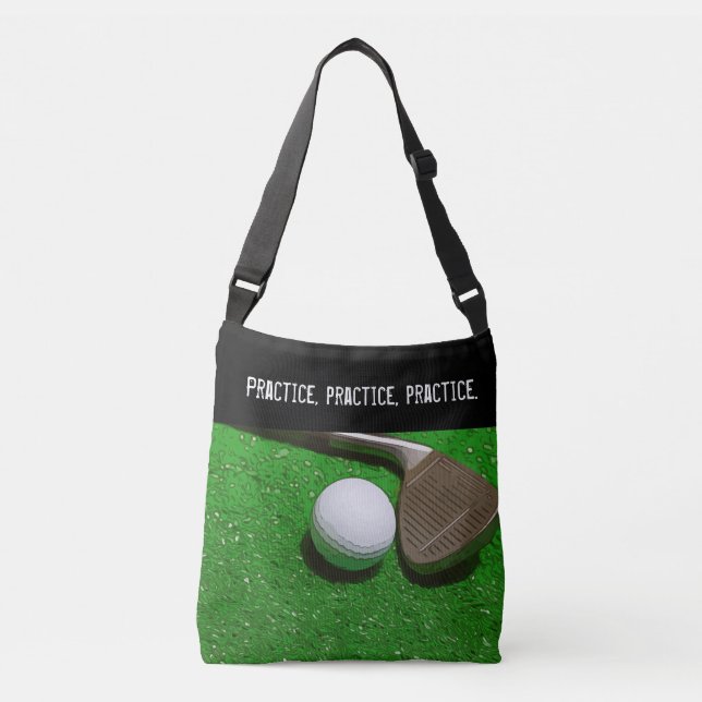 Bolsa Ajustável Prática de golfe prática com bola e clube (Frente)