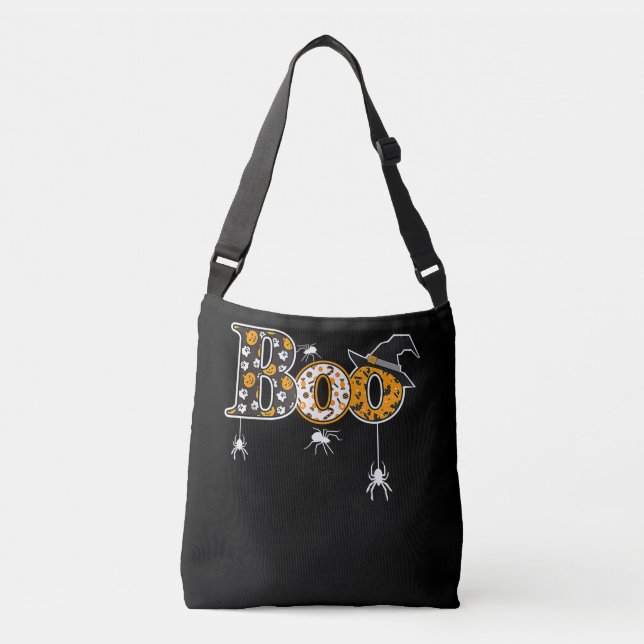 Bolsa Ajustável Presente de aranha | Aranha Halloween Boo (Frente)