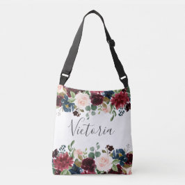 Bolsa Ajustável Presente de festa de casamento floral burgundy ros