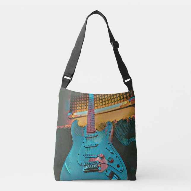 Bolsa Ajustável Presente para marido guitarrista (Frente)