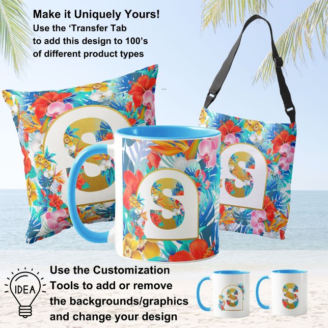 Bolsa Ajustável Presentes para a Noiva da Festa de Flores Tropicai (Criador carregado)