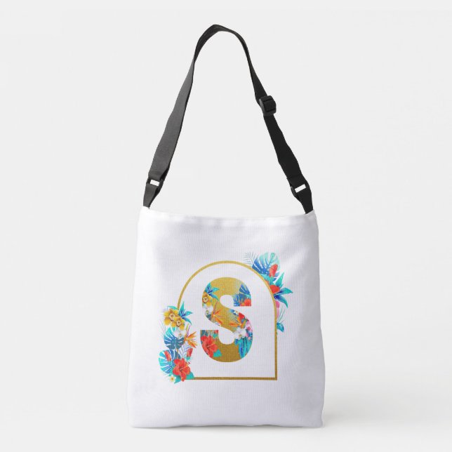 Bolsa Ajustável Presentes para Noivas de Flores Tropicais para a M (Verso)