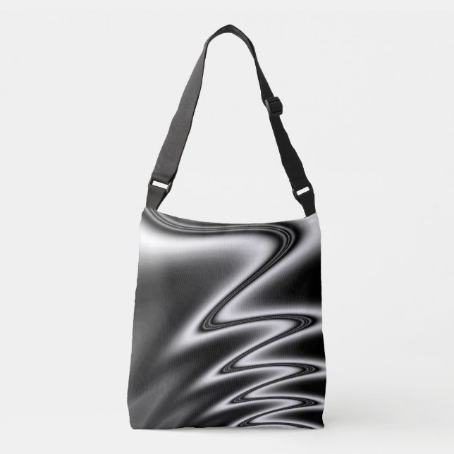 Bolsa Ajustável Preto e Branco (Frente)