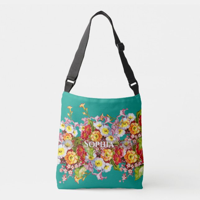 Bolsa Ajustável Primárias Coloridas Primavera Floral Cuta Personal (Frente)