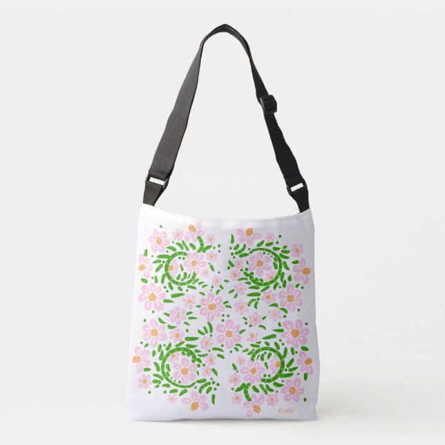 Bolsa Ajustável Primavera cor-de-rosa (Frente)