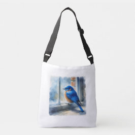 Bolsa Ajustável Primavera de pássaro azul
