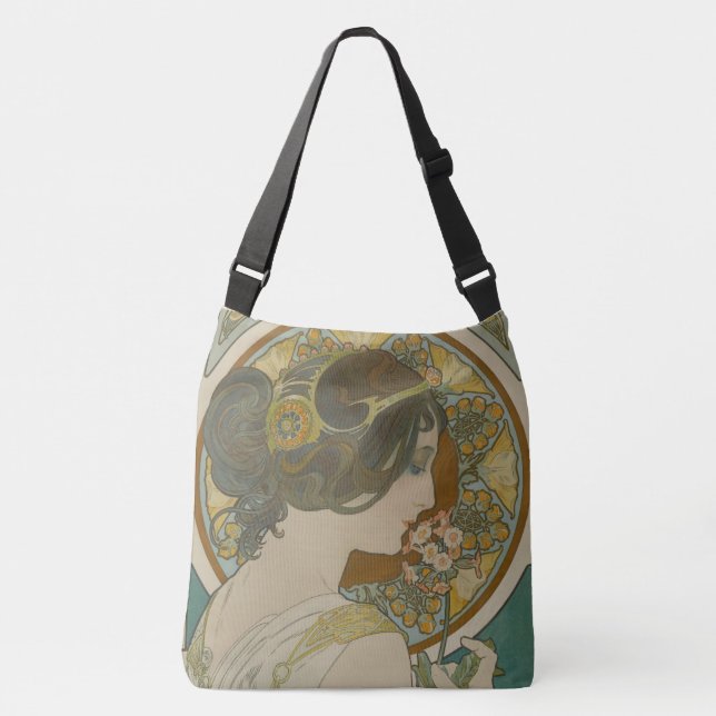 Bolsa Ajustável Primrose por Alphonse Mucha (1899) (Frente)