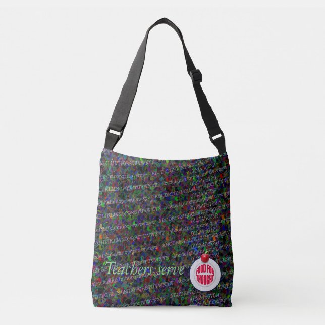 Bolsa Ajustável Professores servem comida para pensar. (Frente)