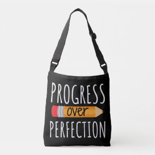 Bolsa Ajustável Progresso Motivacional Sobre A Perfeição