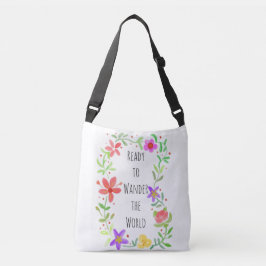 Bolsa Ajustável Prontos para percorrer o boho da imagem da flor mu