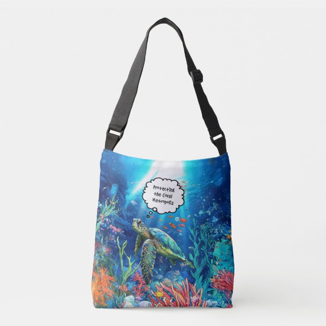 Bolsa Ajustável Proteção da metrópole coral (Frente)