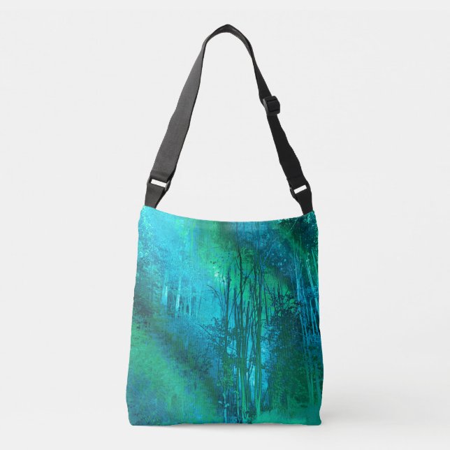 Bolsa Ajustável Psychedelic Forest (turquoise-spring green) (Frente)