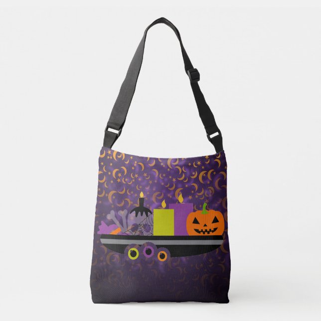 Bolsa Ajustável Pumpkin & Candles Potpourri Roxo (Frente)